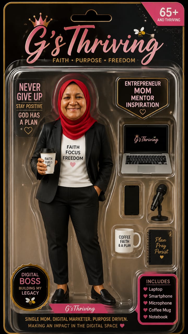 Personal brand concept created for ICA member G's Thriving